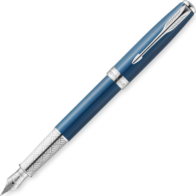 Ручка перьевая PARKER SONNET SE SECRET BLUE SHELL, F 1930260