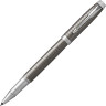 Ручка-роллер PARKER IM PREMIUM DARK ESPRESSO CHISELLED CT, F 1931682