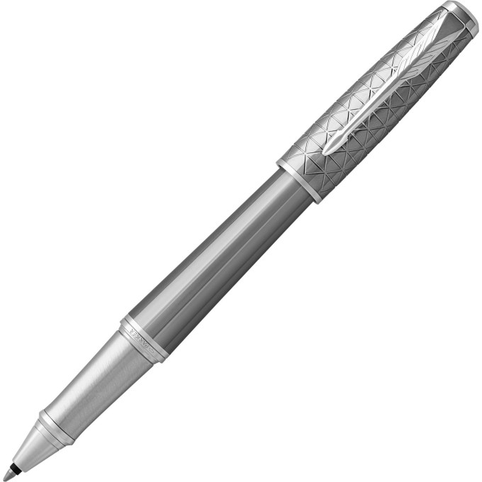 Ручка-роллер PARKER URBAN PREMIUM SILVERED POWDER CT, F 1931586